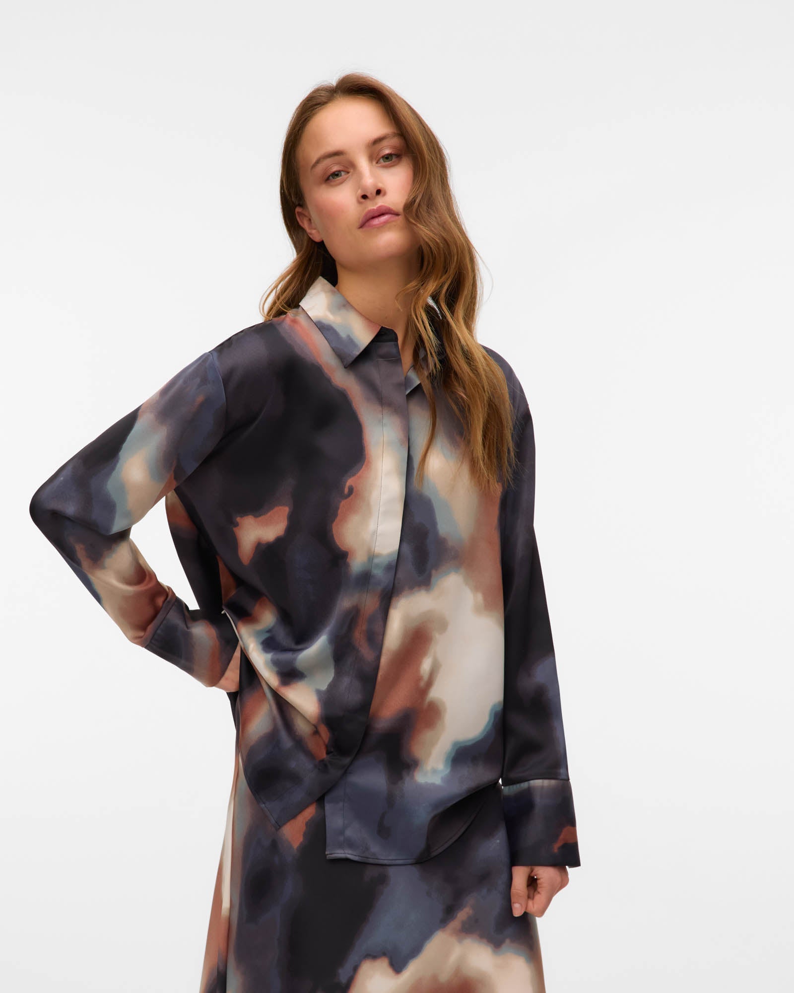 VMJOA PRINTED LONG SLEEVE SHIRT